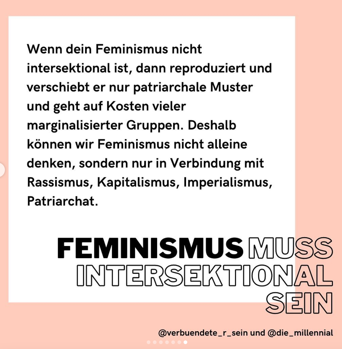 Auf Ein Wort #3: Intersektionaler Feminismus – EINBILDUNGSKANAL